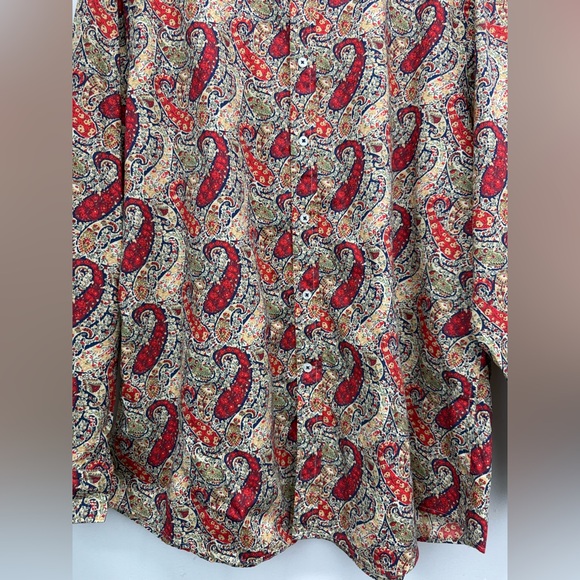Cremieux Premium Denim size XXL Men’s Multicolor Paisley Button Up Shirt NWT - Picture 3 of 5